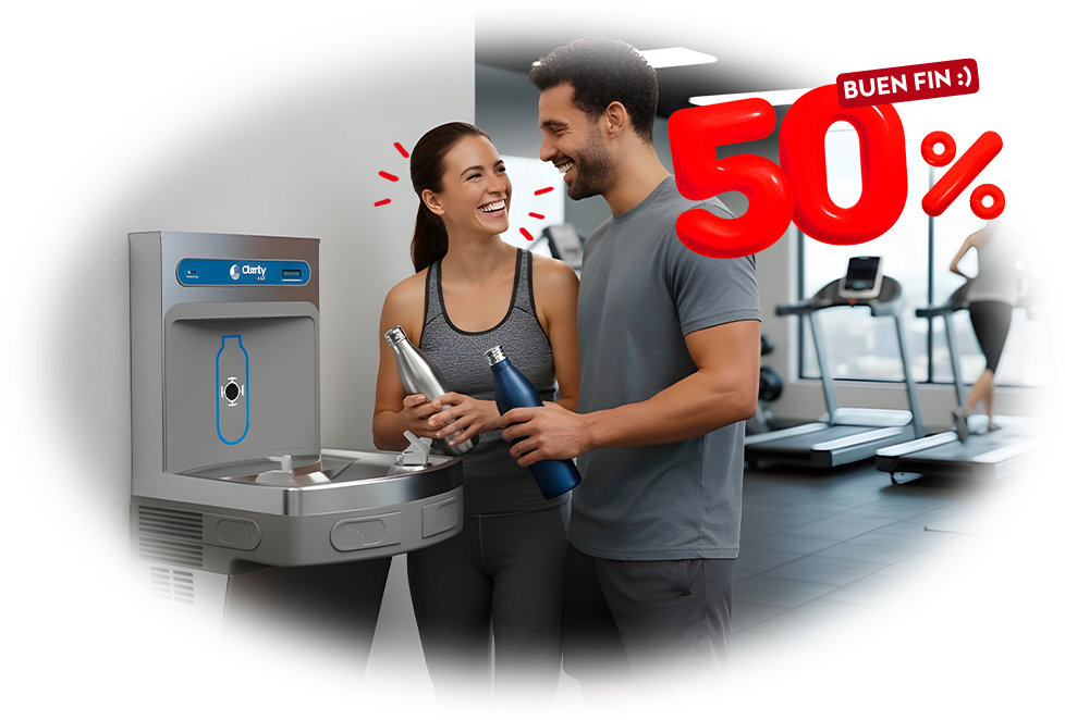 Bebederos y estaciones de llenado Clarity Nixi de agua purificada