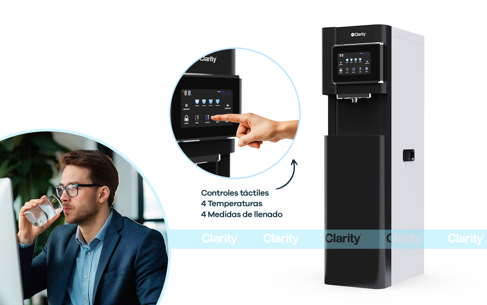 Dispensador H2Onyx de Agua Fría y Caliente